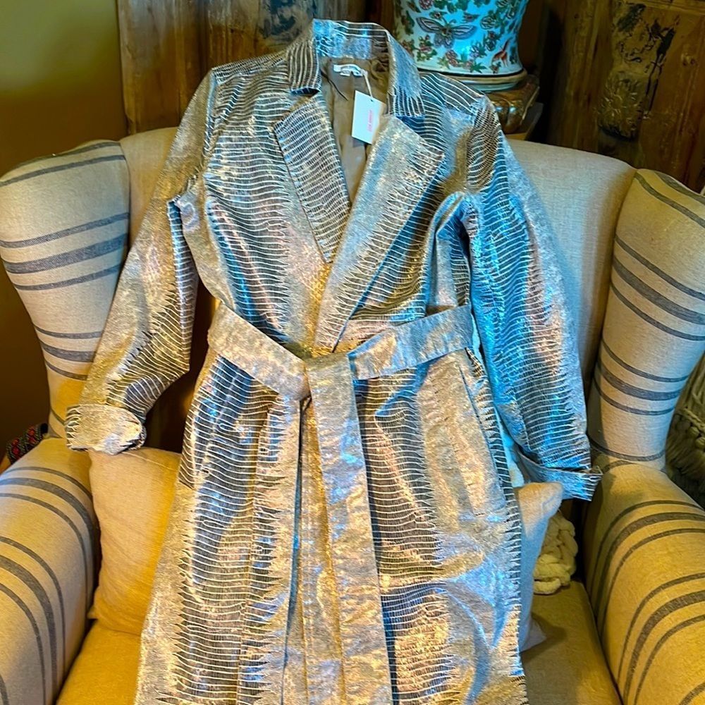 Good American snake/Lizard trench coat